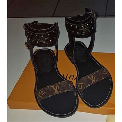 louis vuitton sandals brown|louis vuitton sunshine sandals.